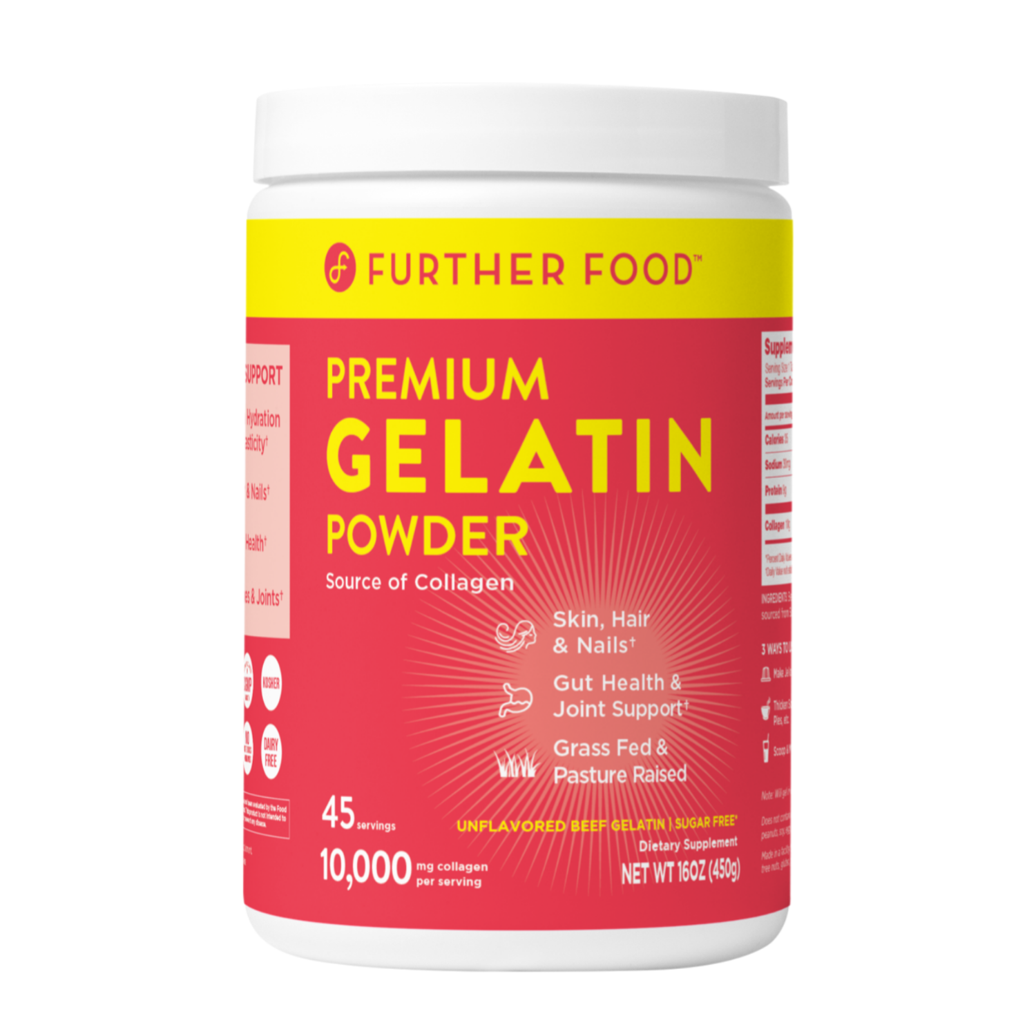 unflavored gelatin powder serving